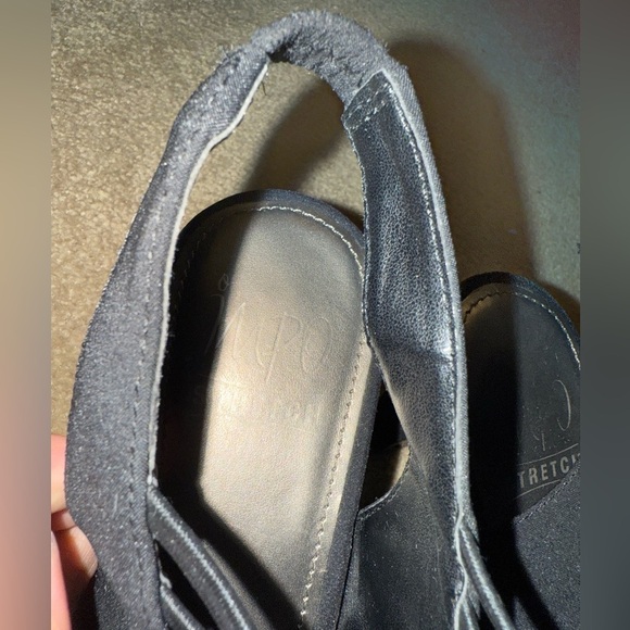 MPO High Heels Stretch Elastic Sandals 9 1/2 - Picture 4 of 7